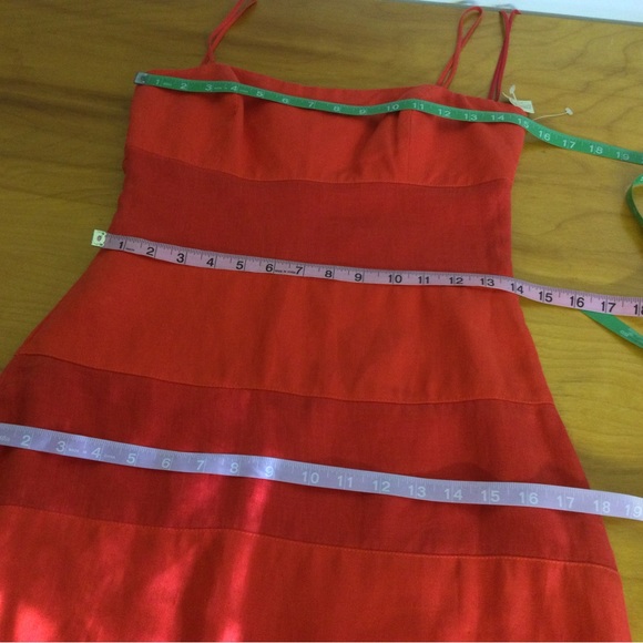 Geary Roark Linen Mini Dress Size 6 Colorblock Sleeveless Women Preppy - Picture 15 of 15